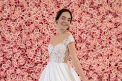 3D kvetinová stena na svadbu